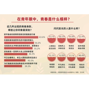 闪闪发光的人什么样？六成受访青年首选人格独立坚定